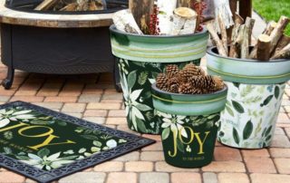Nothing says welcome home like a new front-door mat or artful planter for the patio. Studio M